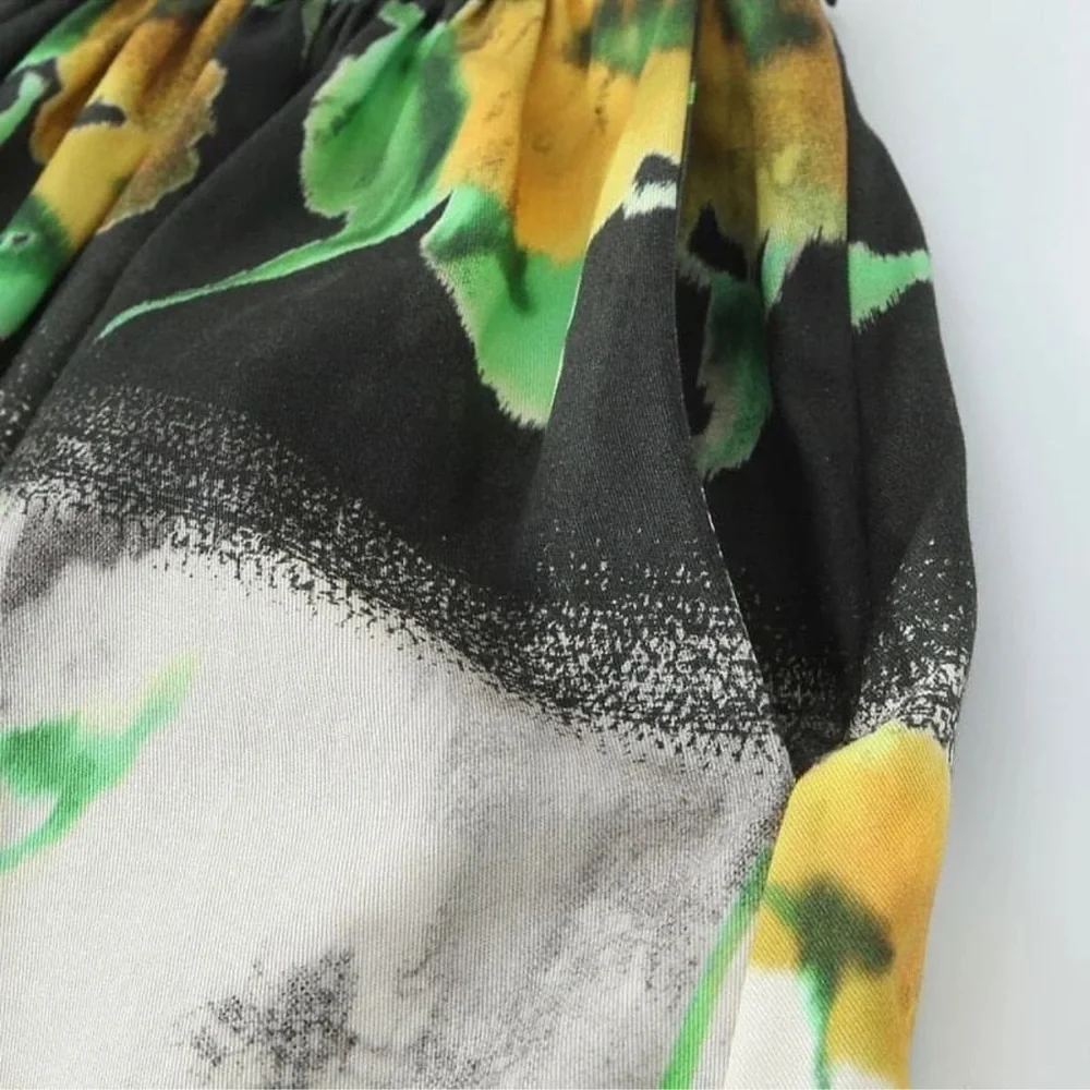 ZARA ZW WOMAN COLLECTION 2pc Co Ord Set Midi skirt & Blouse Size Medium NWT - Picture 13 of 16